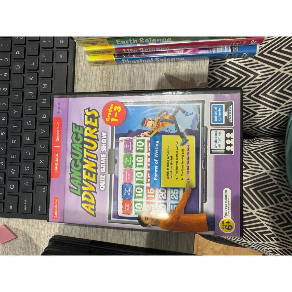 Lakeshore Language Adventures Quiz Game Show for Grades 1-3